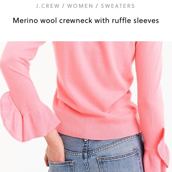 J.Crew Grey Merino Wool Sweater, Sz. M - Picture 3 of 7